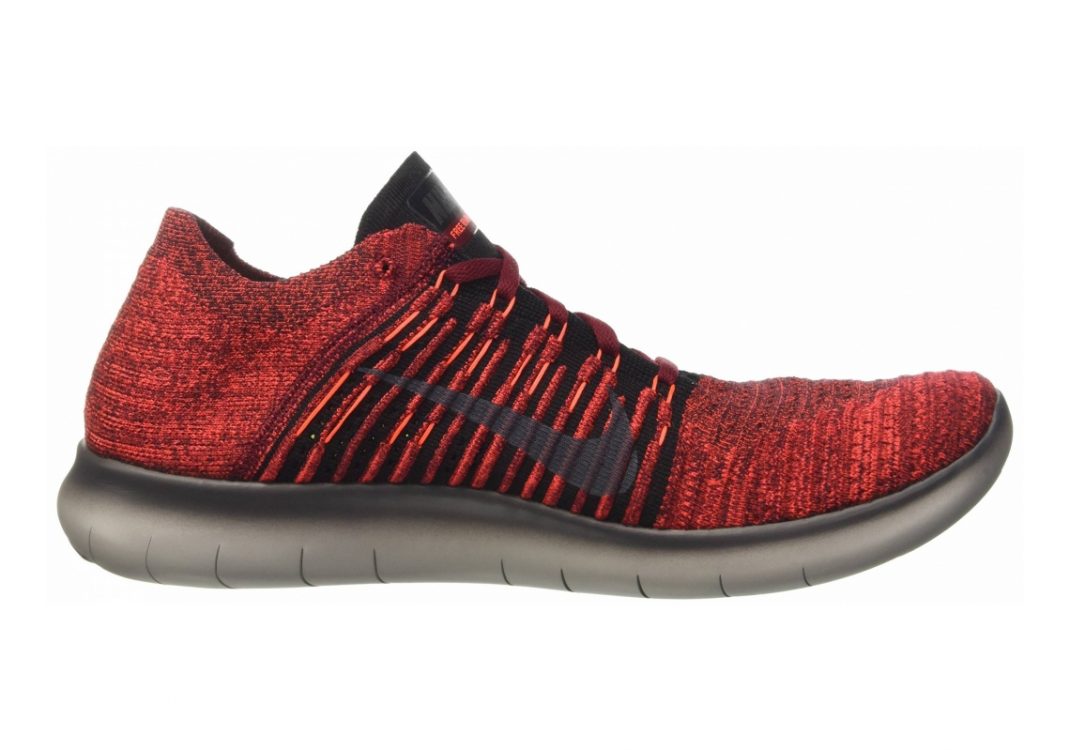 Nike Free RN Flyknit Team Red/Black/Total Crimson/Dark Grey