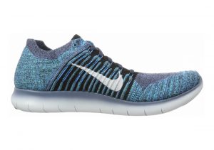 Nike Free RN Flyknit Ocean Fog/Black/Blue Glow/Hyper Jade
