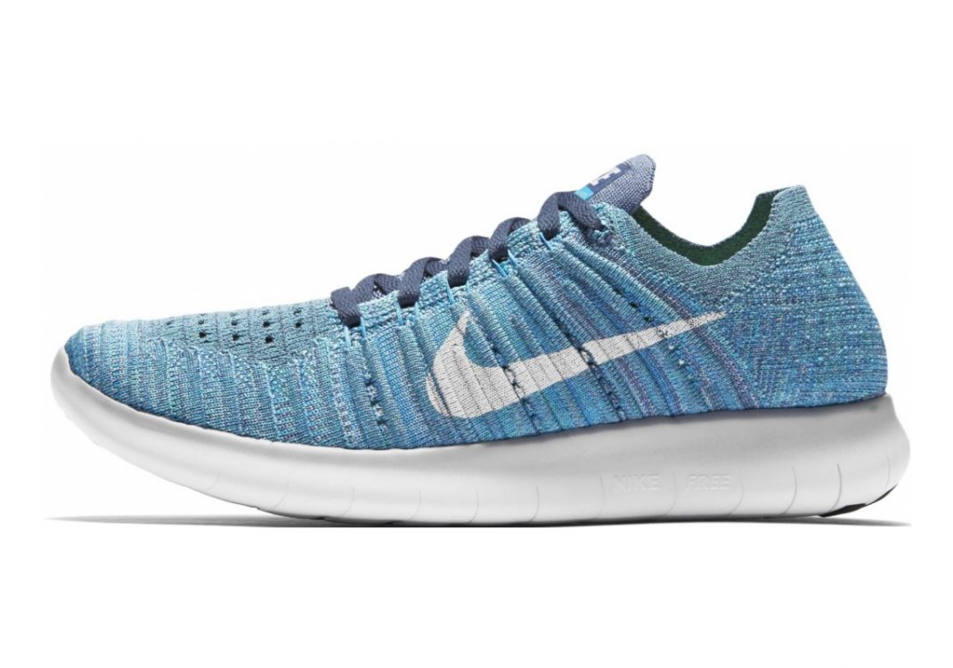 Nike Free RN Flyknit Ocean Fog/White-blue Glow