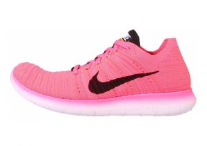 Nike Free RN Flyknit Rosa (Pnk Blst / Blk-lsr Orng-hypr Pnc)