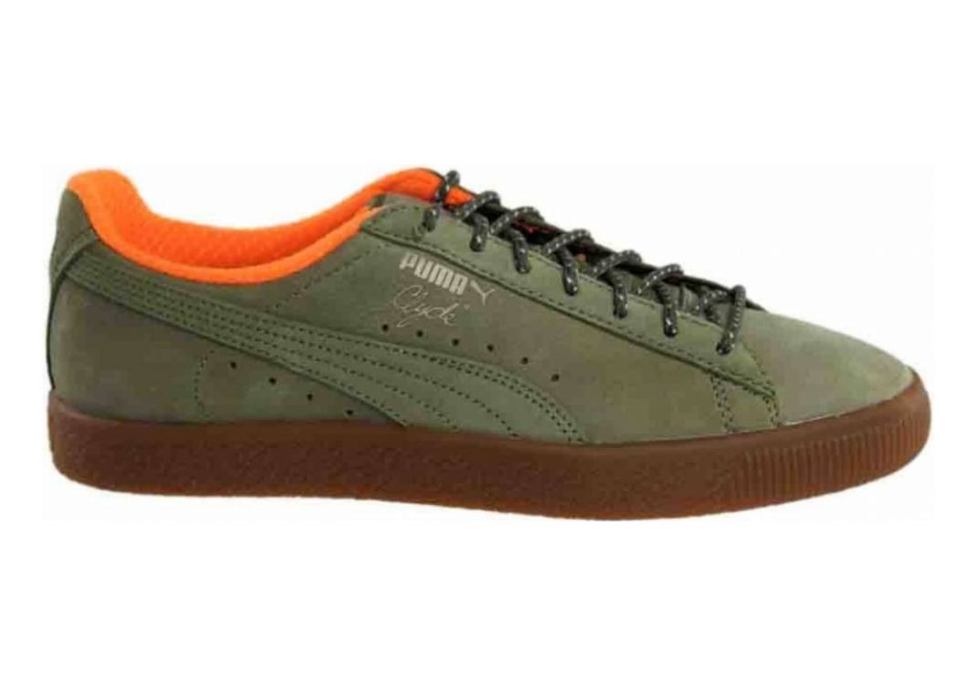 Puma clyde olive outlet green