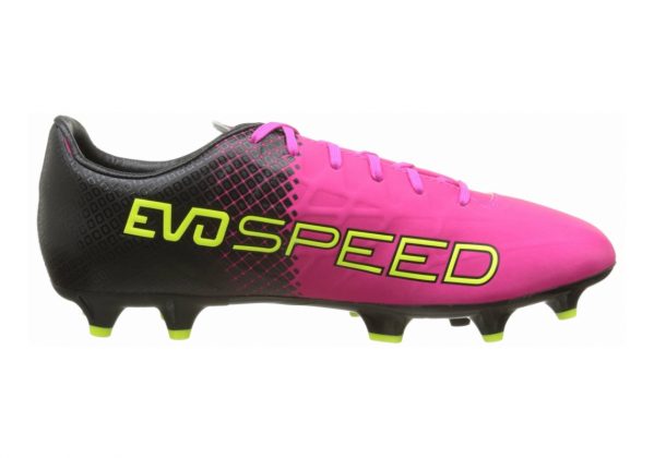 Puma EvoSpeed 4.5 Tricks Firm Ground Pink Glow/Safety Yellow