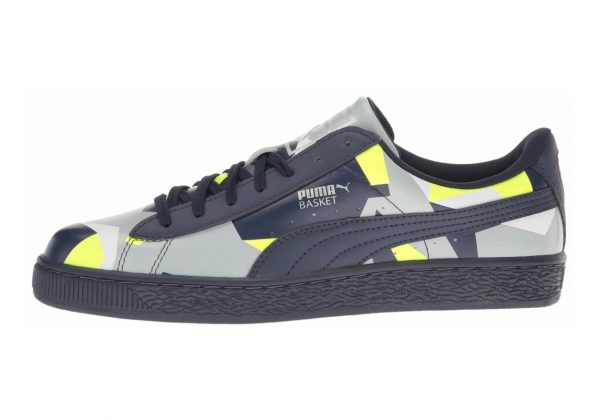 Puma Basket Classic Graphic Peacoat-safety Yellow-quarry