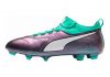 Puma One 3 Illuminate Leather Firm Ground Silver