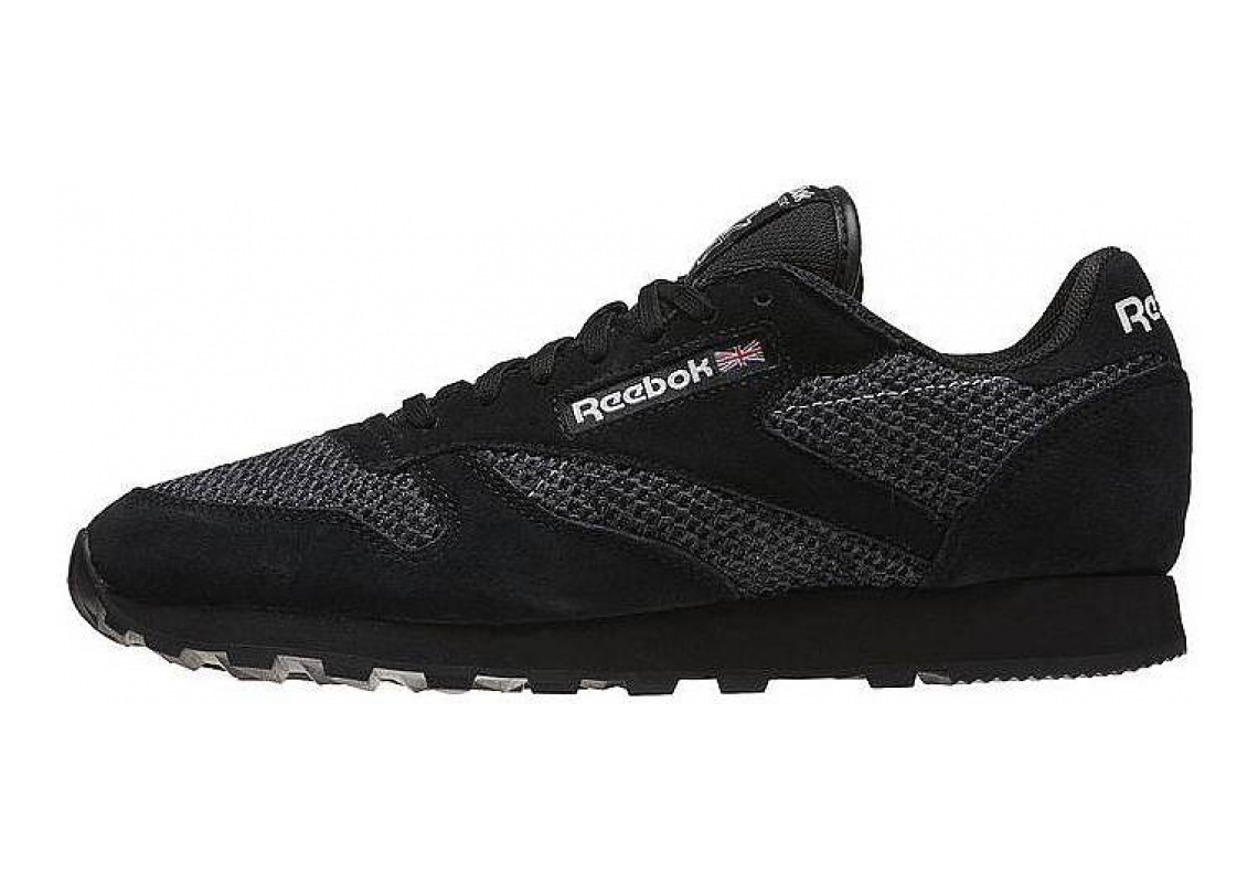 Reebok classic leather hot sale knit