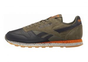 Reebok Classic Leather SM Hunter Green/Lead/Brght Orng/Skgry-gum