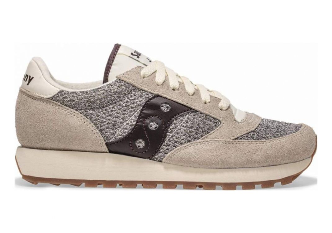 Saucony Jazz Original Knit White | Brown