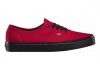 Vans Black Sole Authentic Red