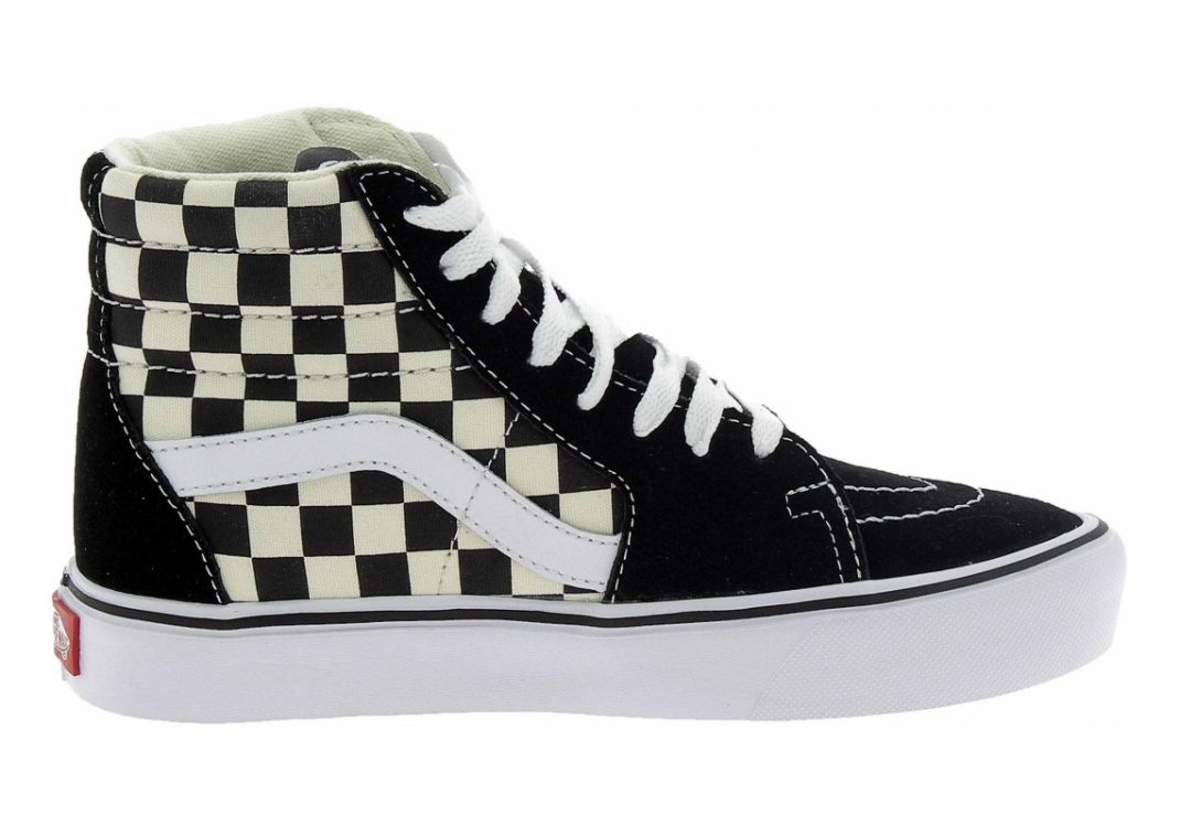 High top sale black checkered vans