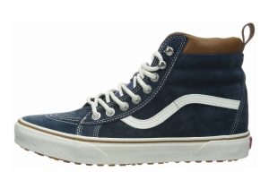 Vans azules altas hot sale