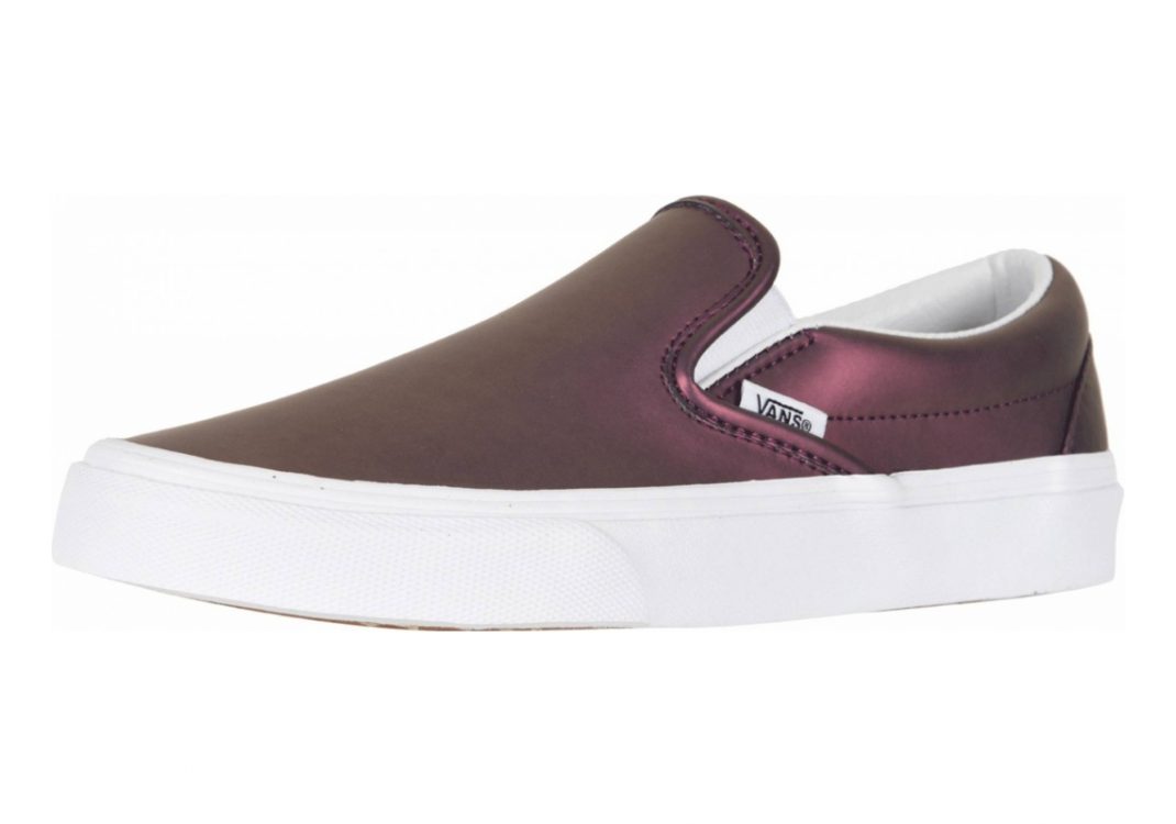 Muted metallic sale slip on vans