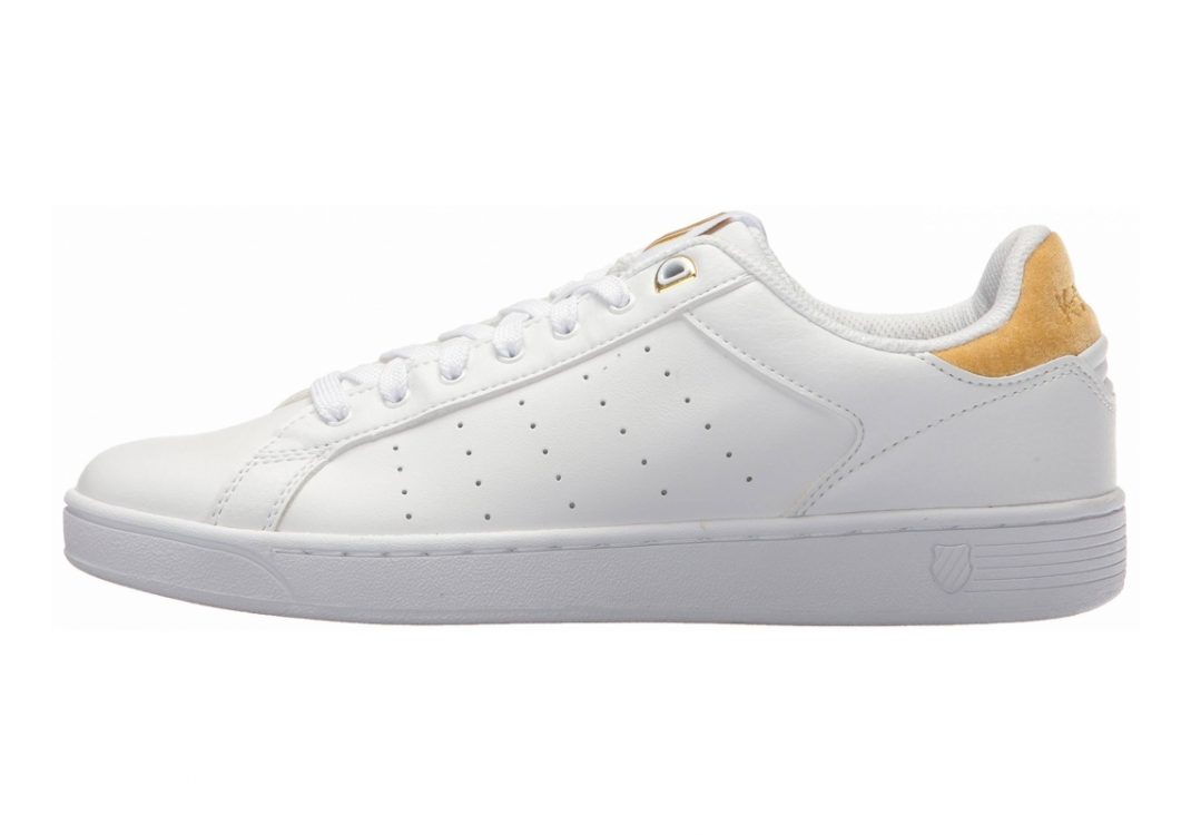 K-Swiss Clean Court CMF White/Bright Gold