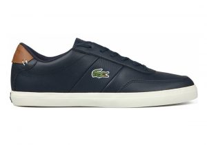 Lacoste Court-Master Navy Brown Leather