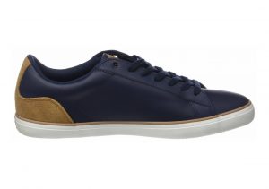 Lacoste Lerond Leather Blue (Nvy/Lt Brw)