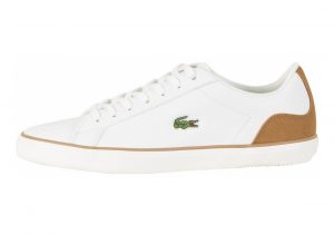 Lacoste Lerond Leather White (Wht/Lt Brw)
