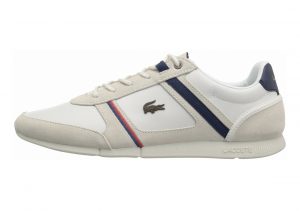 Lacoste Menerva Leather  Bianco (Off Wht/Nvy)
