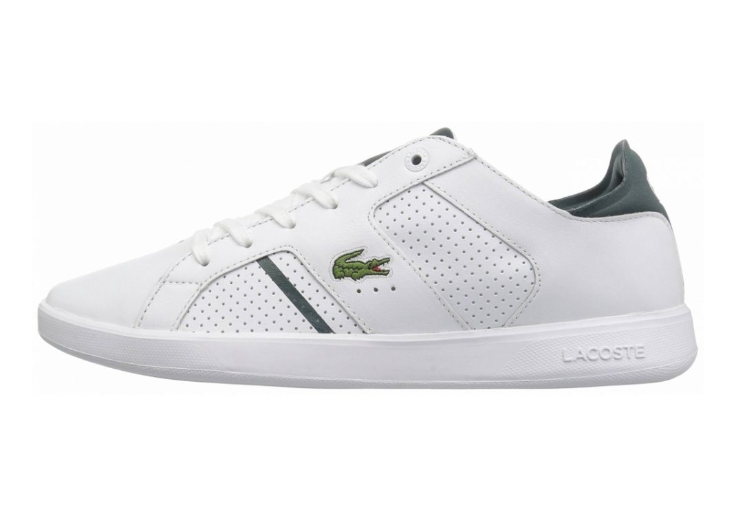 Lacoste Novas CT Leather Bianco (Wht/Dk Grn)