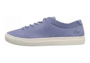 Lacoste L.12.12 Unlined Leather Trainers Blue