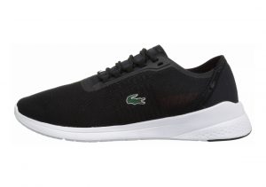 Lacoste LT Fit Textile Trainer Black/Dark Grey