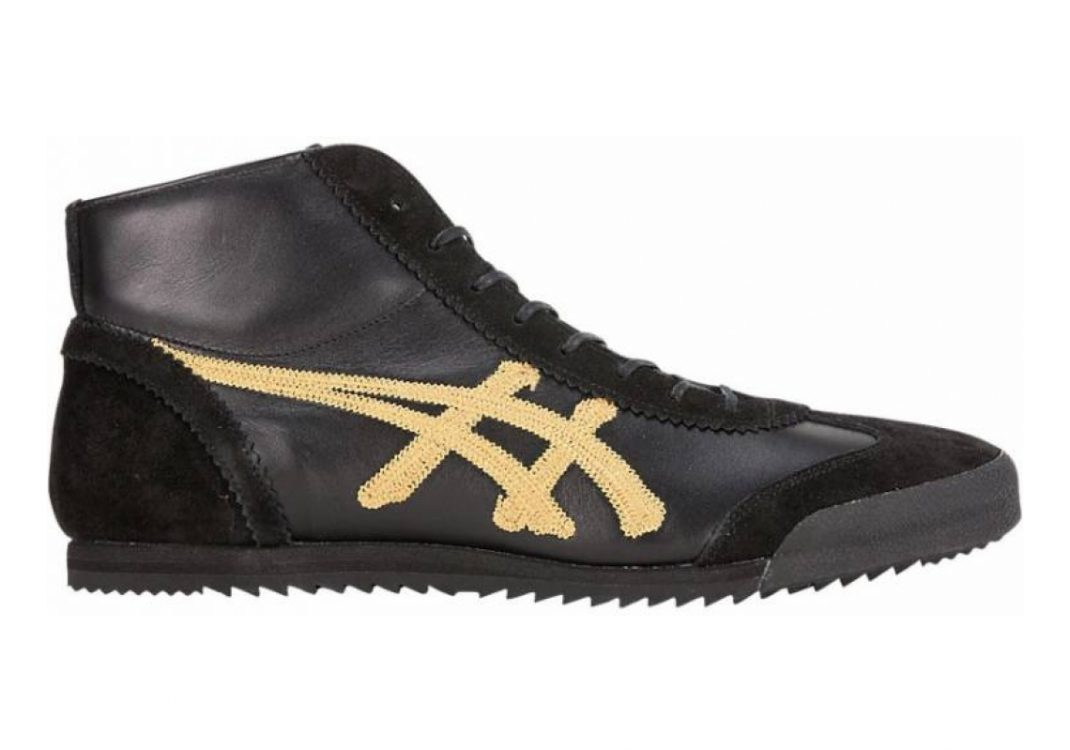 Onitsuka tiger black and gold hot sale high tops