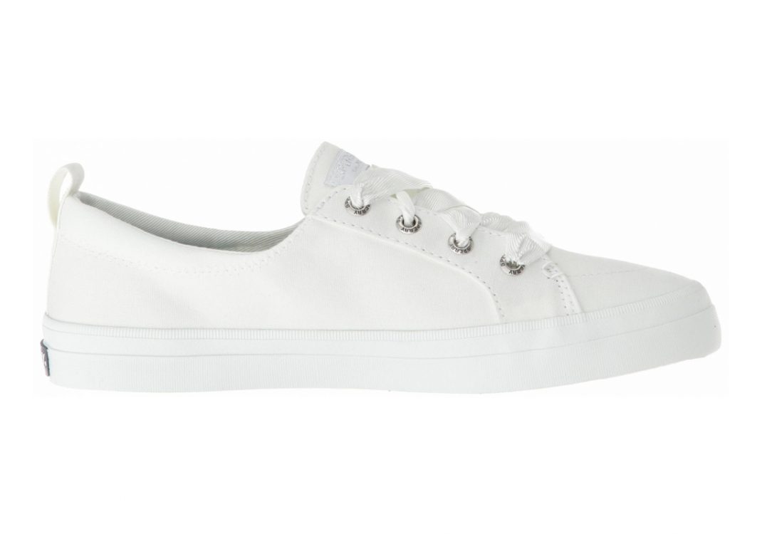 Sperry Crest Vibe Satin Lace  White