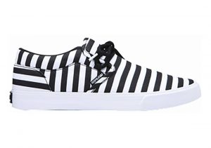 Supra Cuba Black/White Stripe