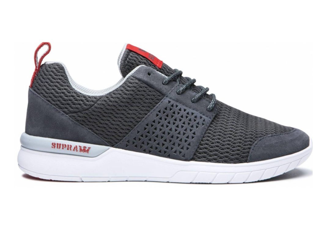 Supra Scissor Dark Grey/Risk Red-white