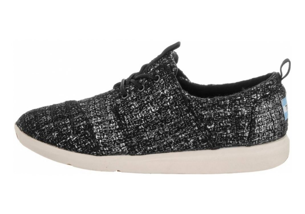 TOMS Del Rey Black Glitter Wool