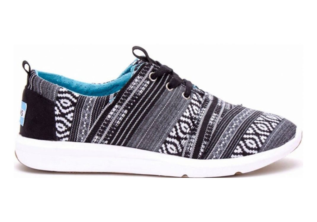 TOMS Del Rey Black/White Cultural Woven