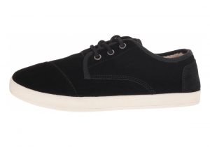 TOMS Paseo Black Suede/shearling