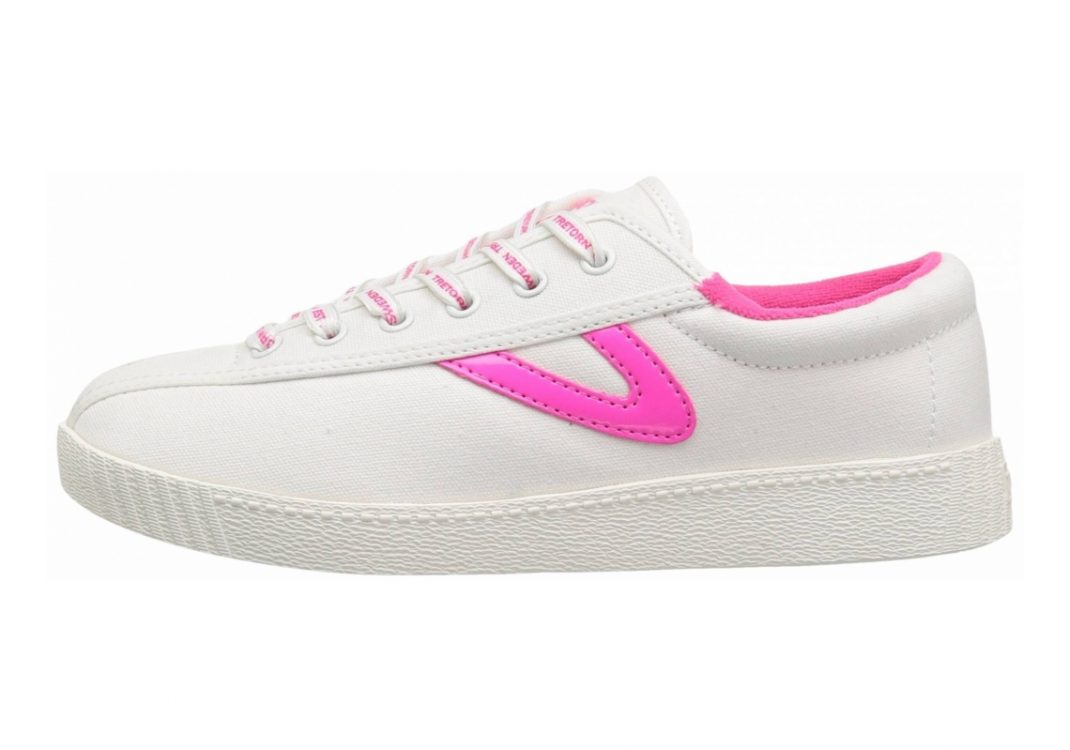 Tretorn NylitePlus Vintage White / Neon Fuschia