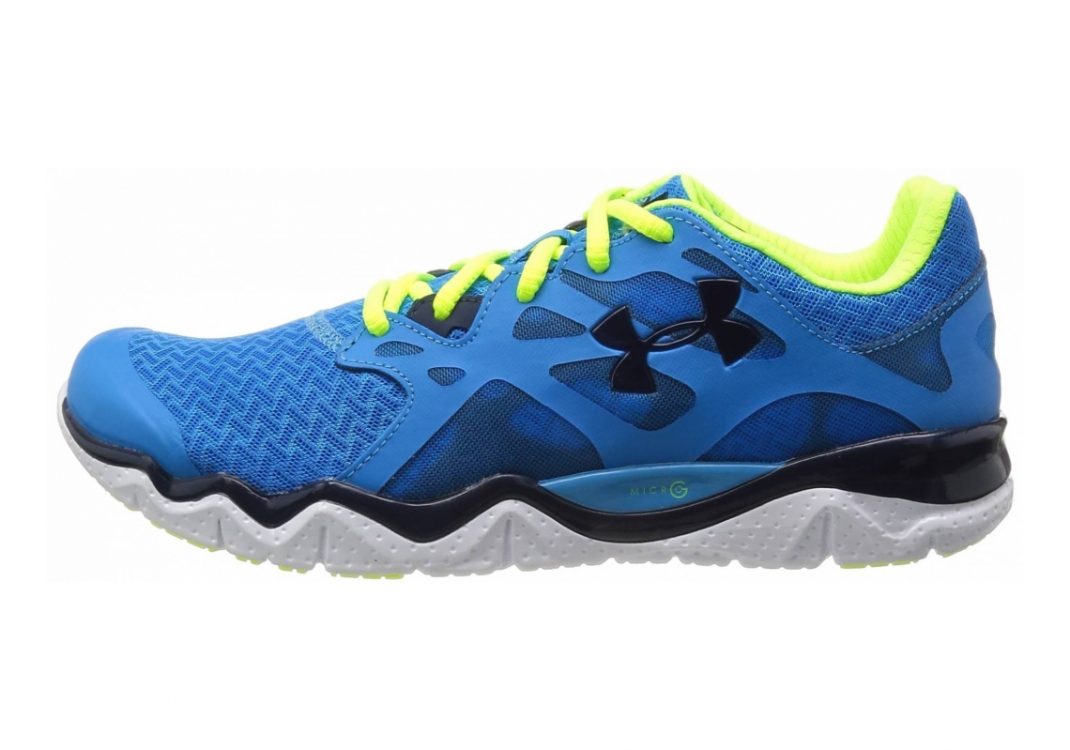 Under Armour Micro G Monza Blue - Blau (Electric Blue / High-Vis Yellow /  / Academy 429)