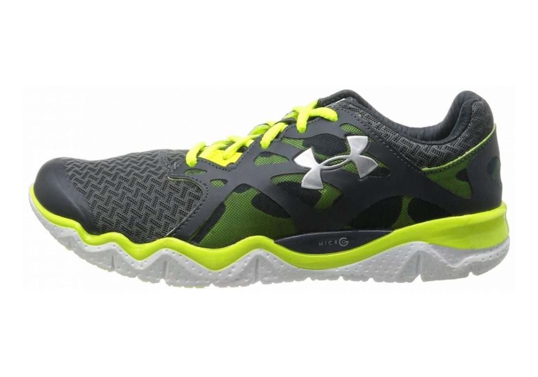 Under Armour Micro G Monza Lead/High Vis Yellow/Metallic Silver