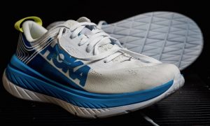Hoka One One Carbon X White Blue