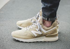 New Balance 574 Sport Beige Suede