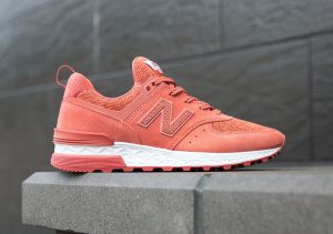 New Balance 574 Sport Suede Copper Rose Available