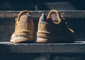 New Balance 574 Sport Tan Olive Suede