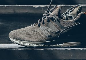 New Balance 574 Sport Tan Olive Suede