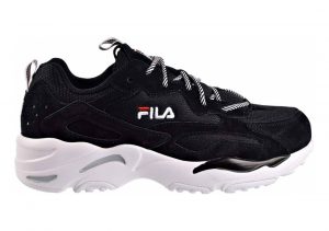 Fila Ray Tracer Black/White/Red Suede
