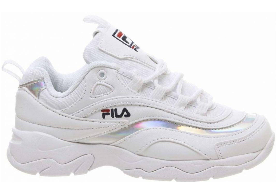 Fila Ray   White Irridescent Silver F