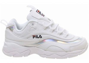 Fila Ray   White Irridescent Silver F