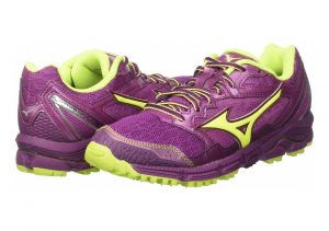 Mizuno Wave Daichi 3 Clover/Safety Yellow/Dark Purpel