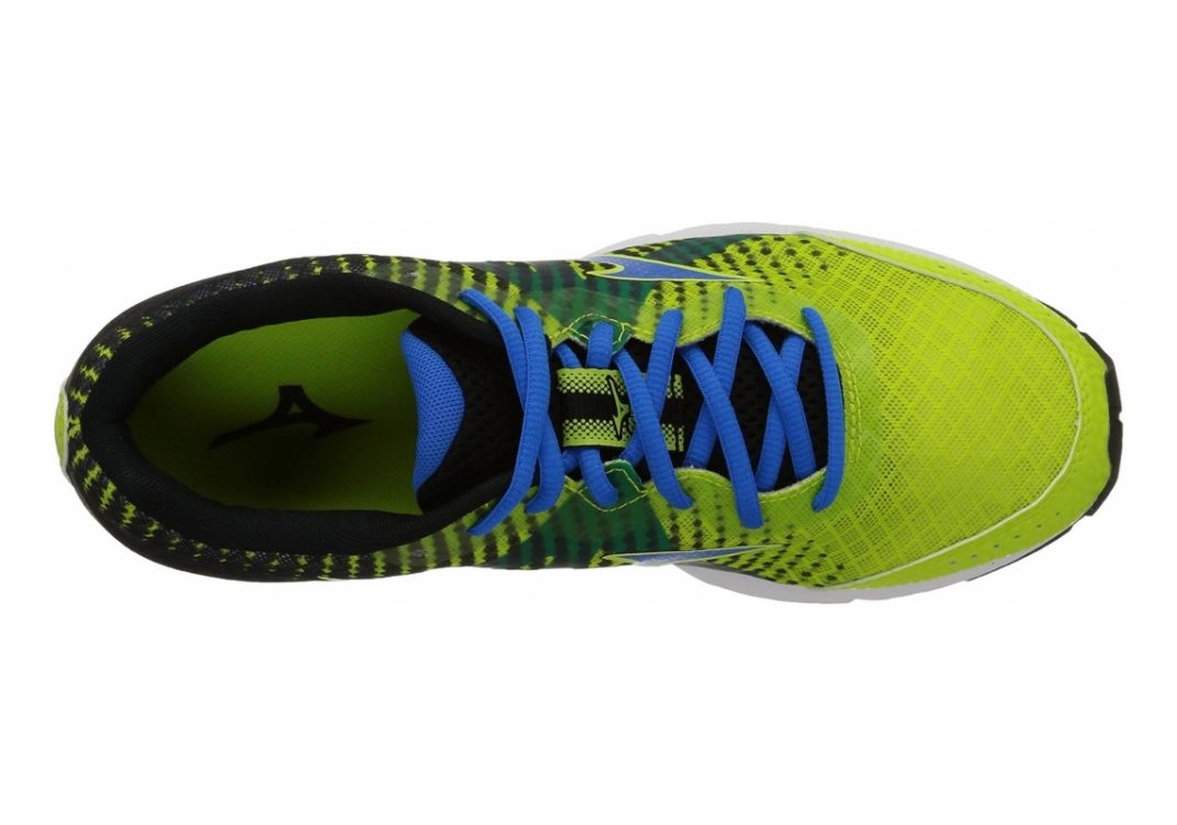 Mizuno Wave Elevation Limepunch Electricbluelemonade Black