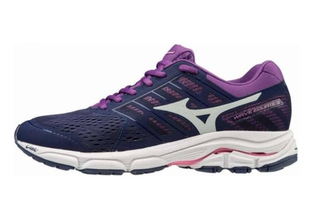 Mizuno Wave Equate 3 Purple Astral Aura Glaciergray Pansy 40