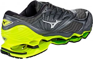Mizuno Wave Prophecy 8 Dark Shadow Silver Safety Yellow