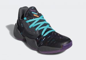 adidas Harden Vol 4 Core Black/Amber Tint/Grey Six