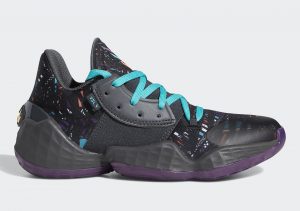 adidas Harden Vol 4 Core Black/Amber Tint/Grey Six