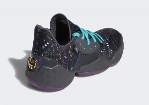 adidas Harden Vol 4 Core Black/Amber Tint/Grey Six