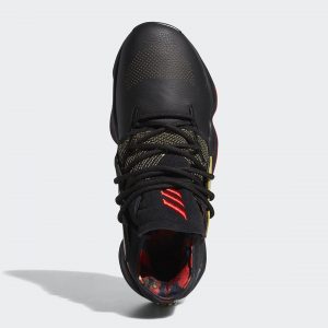 adidas Harden Vol 4 Core Black/Gold Metallic/Scarlet