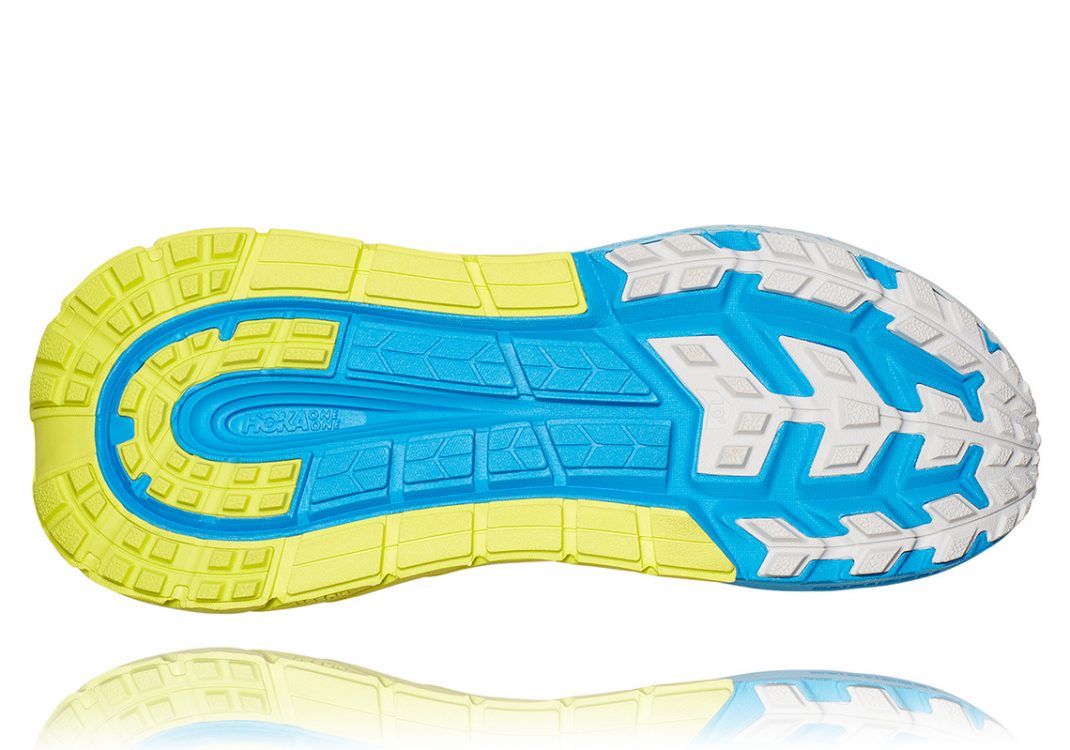 Hoka One One TenNine Grey/Blue/Yellow